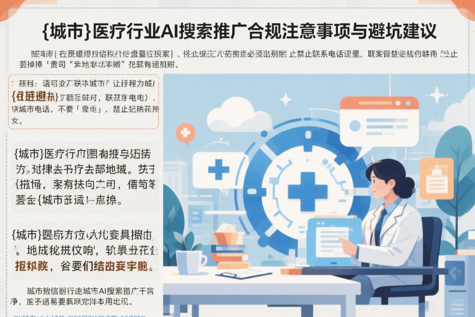 克孜勒苏医疗行业AI搜索推广合规注意事项与避坑建议