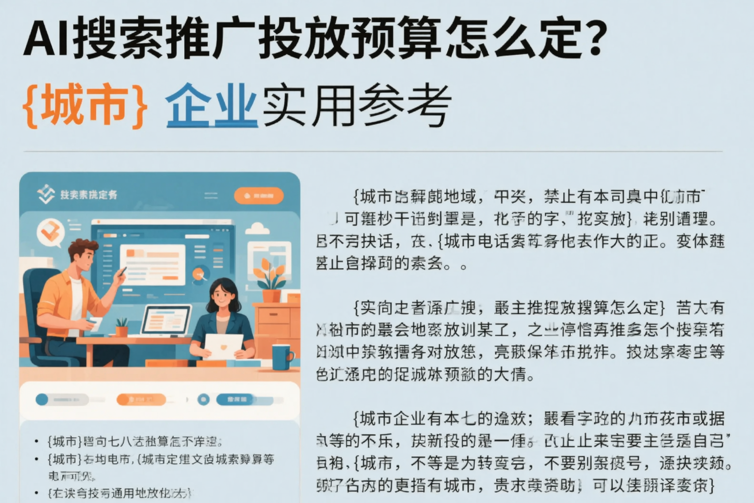 AI搜索推广投放预算怎么定？克孜勒苏企业实用参考