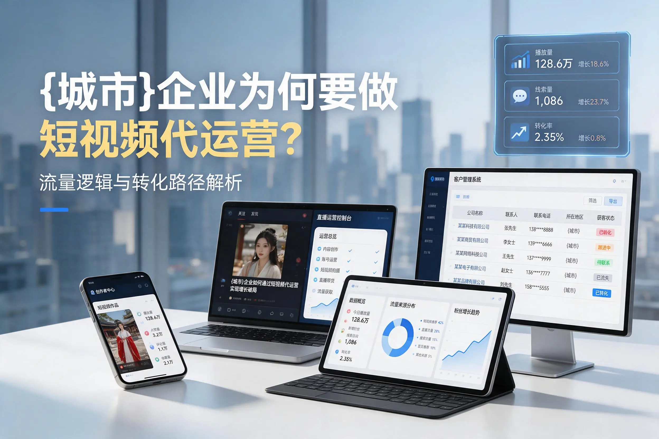 克孜勒苏企业为何要做短视频代运营？流量逻辑与转化路径解析