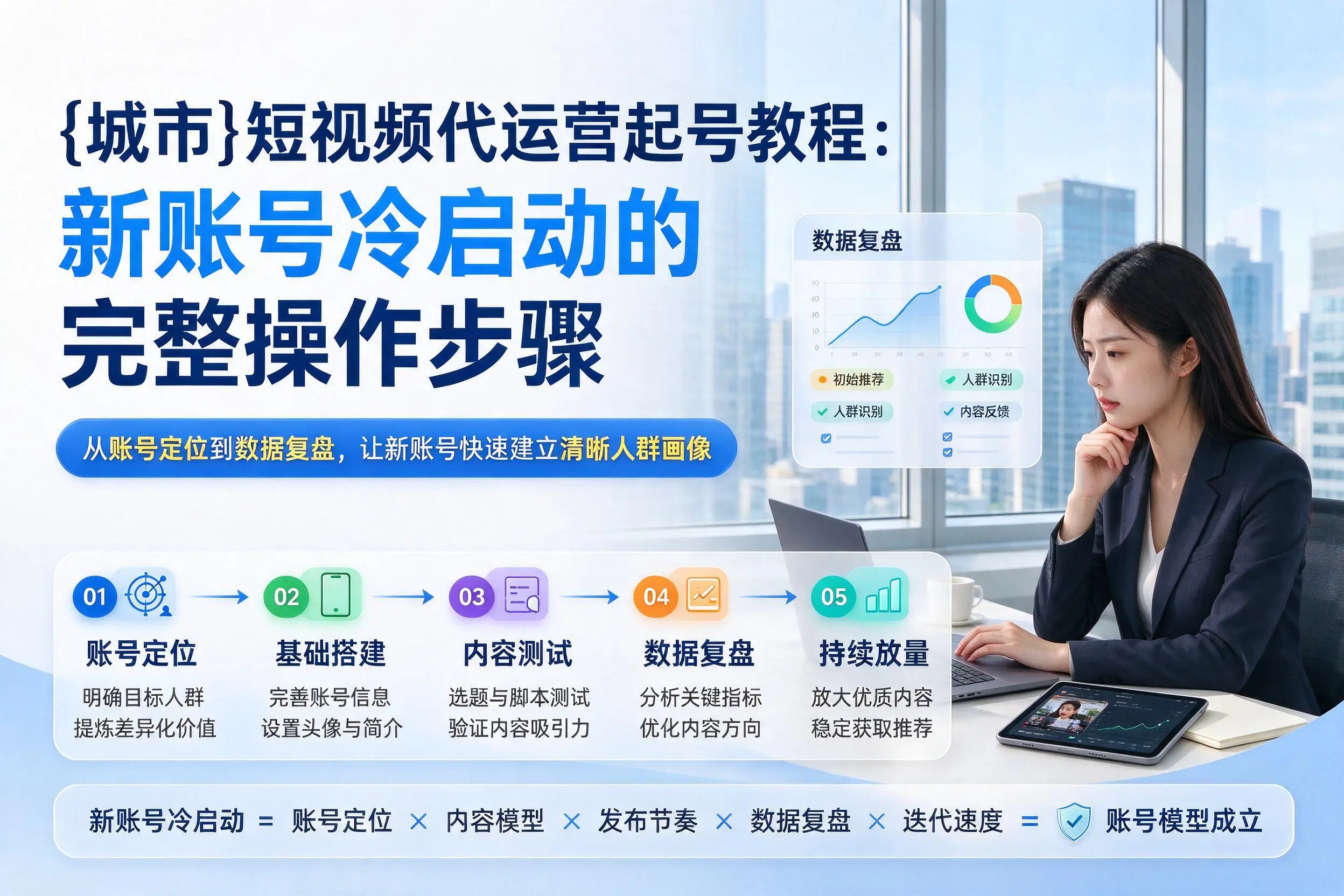 克孜勒苏短视频代运营起号教程:新账号冷启动的完整操作步骤