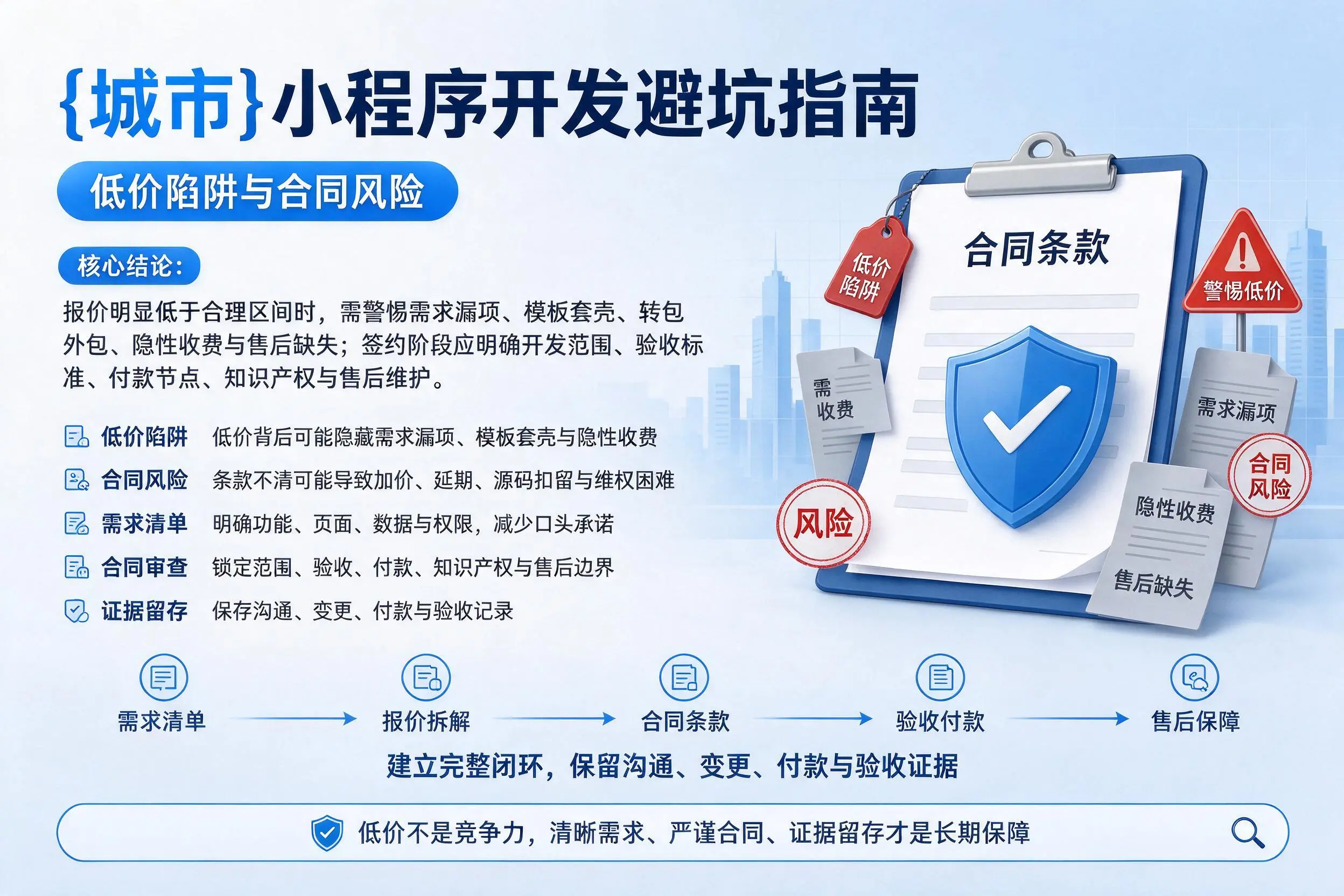 克孜勒苏小程序开发避坑指南：低价陷阱与合同风险
