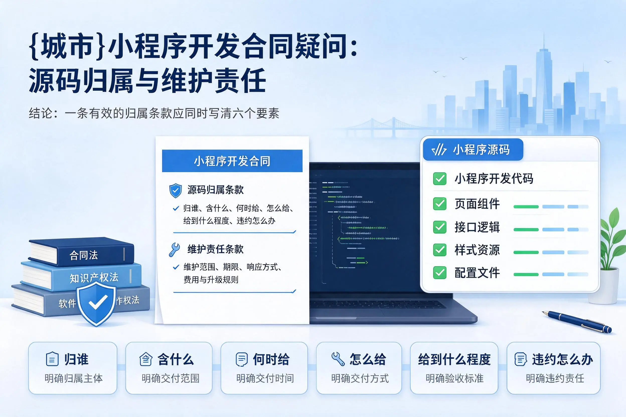 克孜勒苏小程序开发合同疑问：源码归属与维护责任