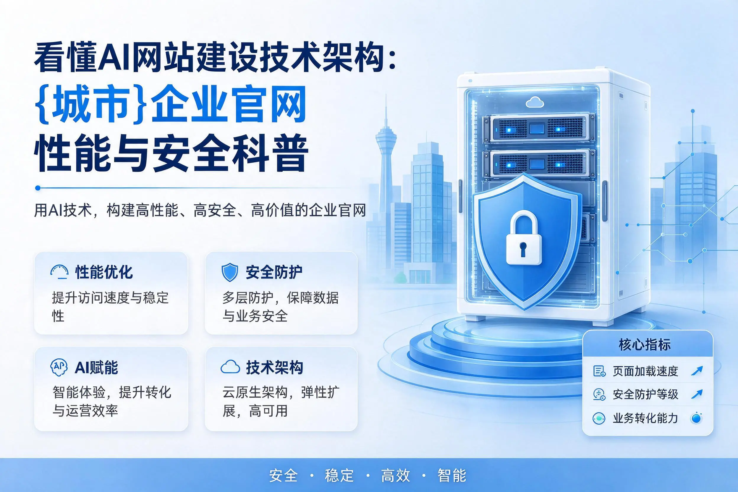 看懂AI网站建设技术架构:克孜勒苏企业官网性能与安全科普