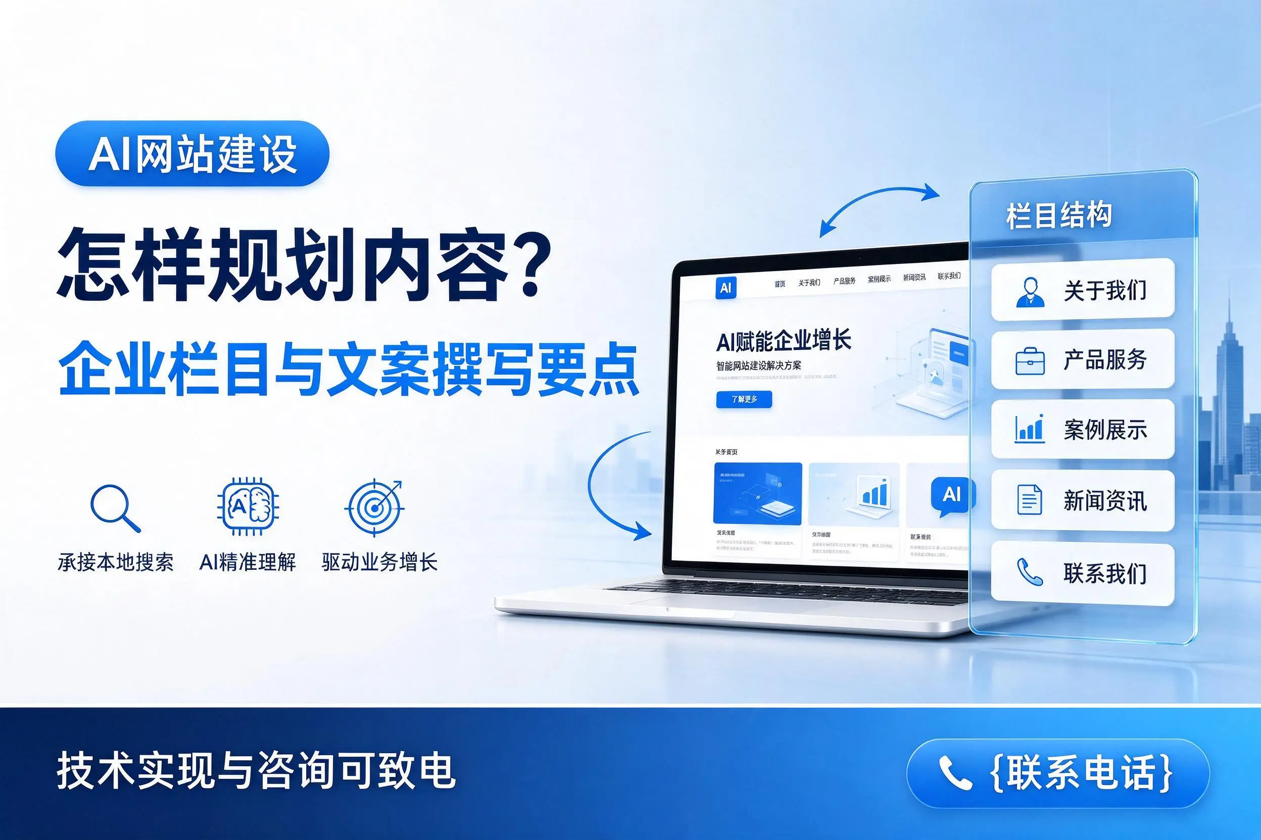 AI网站建设怎样规划内容？克孜勒苏企业栏目与文案撰写要点