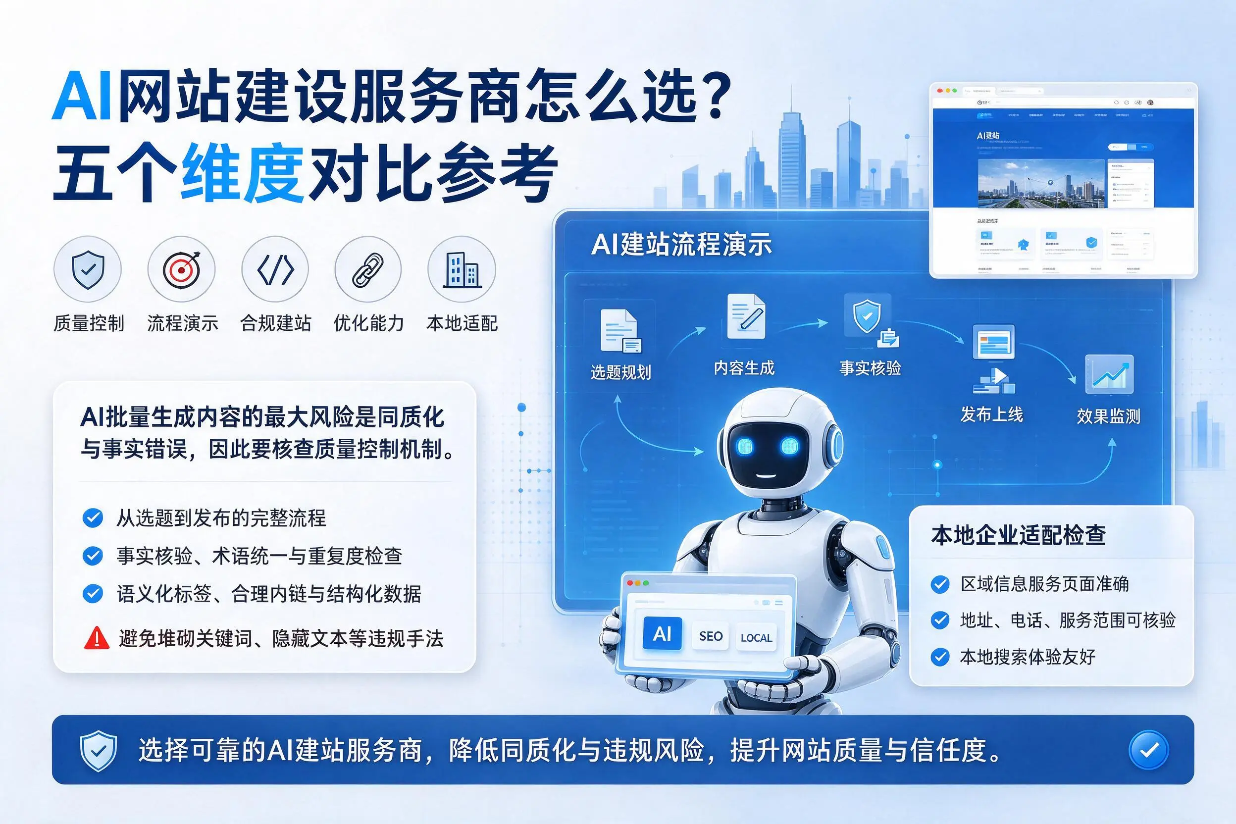 克孜勒苏AI网站建设服务商怎么选？五个维度对比参考