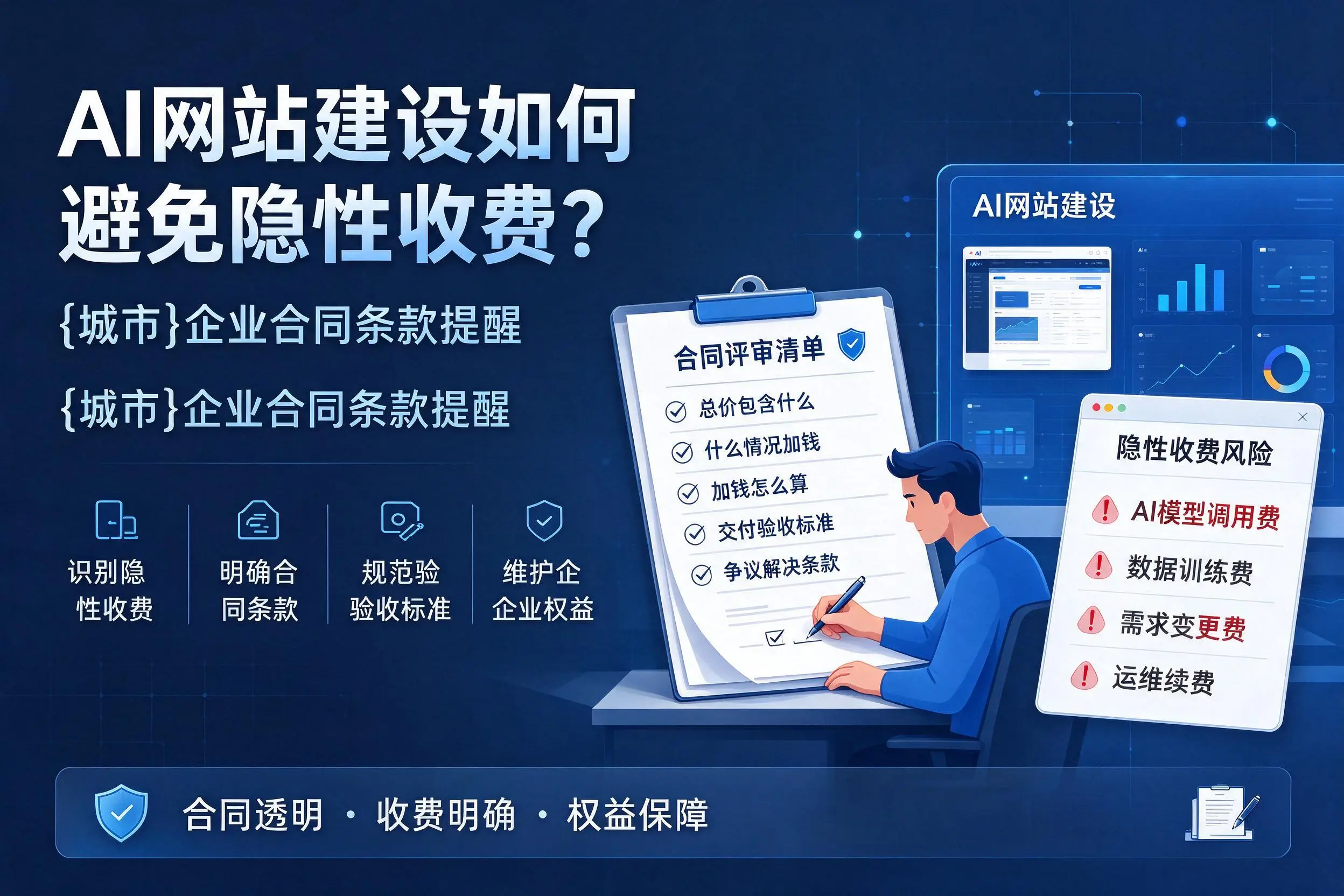 AI网站建设如何避免隐性收费？克孜勒苏企业合同条款提醒